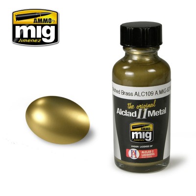 ALCLAD II - POLISHED BRASS - 30ml Lacquer Metallic paint - ALC109